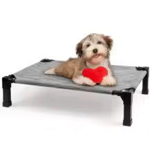 Portable Elevated Dog Bed with Breathable Mesh Frame