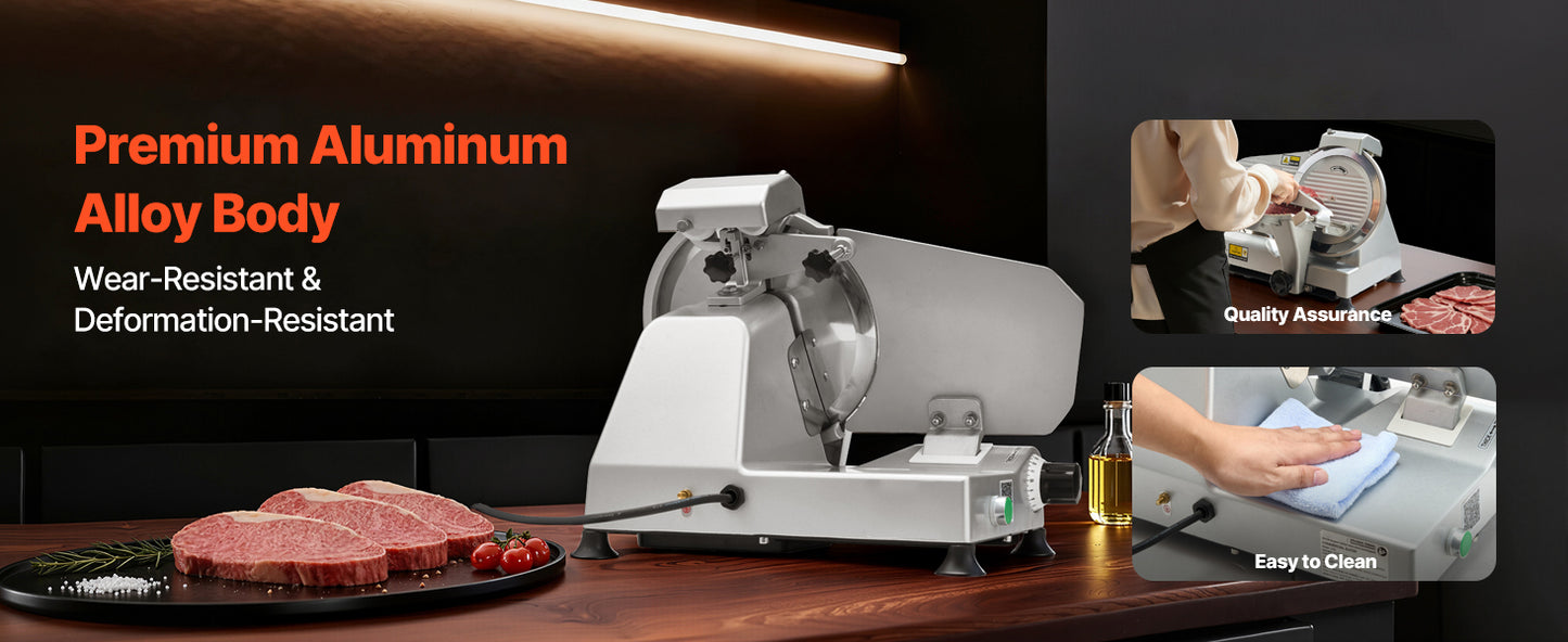 320W Commercial Meat Slicer With SUS420 Blade For Precise Slicing