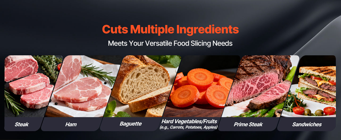 320W Commercial Meat Slicer With SUS420 Blade For Precise Slicing
