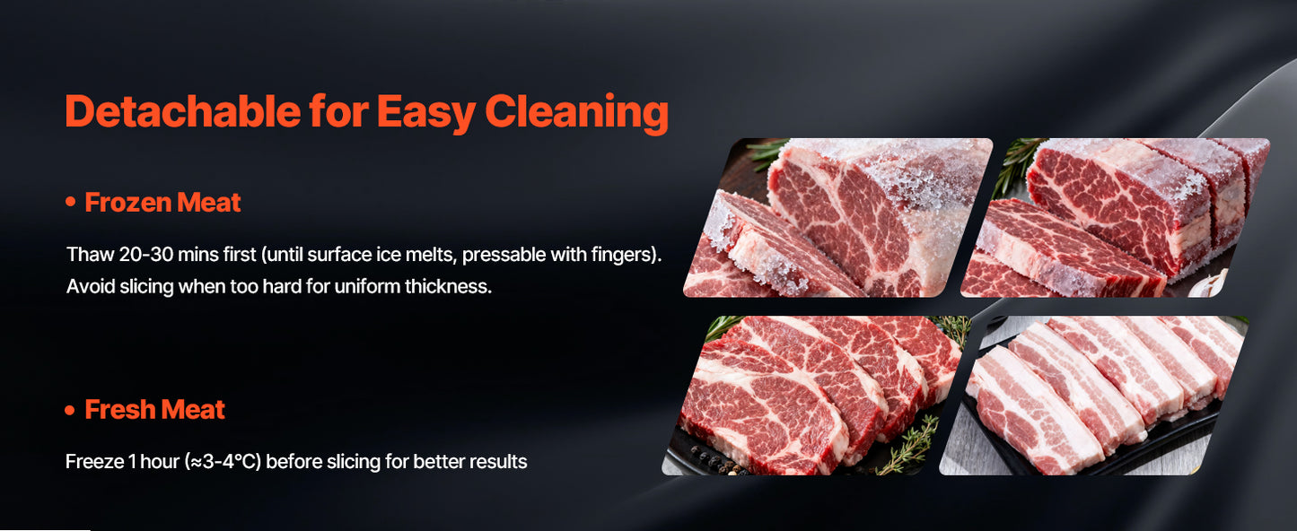 320W Commercial Meat Slicer With SUS420 Blade For Precise Slicing